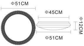 Globo 41314-40 - LED Dimmelhető mennyezeti lámpa RONJA LED/40W/230V + távirányító