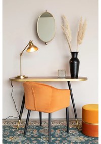 Narancssárga bársony puff Bubbly – White Label