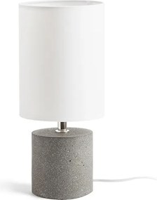 RENDL CAMINO stolní se stínidlem bílá cement 230V LED E27 15W