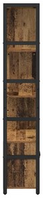 Könyvespolc Régi fa 80 x 30 x 155.5 cm Faanyag