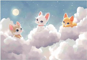 Fotótapéta Gyerekeknek Macskák A Felhőkön Tapéta A Gyerekszobába 200x140