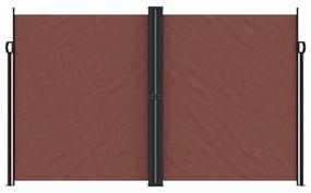 barna behúzható oldalsó napellenző 200 x 1000 cm