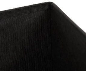 Fekete Szövet Tárolós Puff. TAB-461 BK2