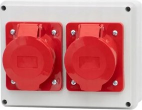 Tápelosztó R-190 aljzat 2x16A 5p F-elektro F3.0123