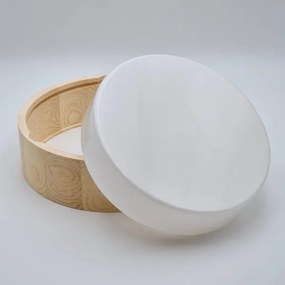 Fürdőszobai mennyezeti lámpa NATURAL 2xE27/15W/230V IP54 fenyő 27 cm