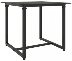 3 részes fekete polyrattan kültéri ülőgarnitúra párnákkal