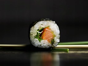 Vászonkép Canvas Japán Ázsia Konyha Kulináris Étel Sushi 80x60