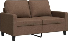 vidaXL kétszemélyes barna szövetkanapé 120 cm