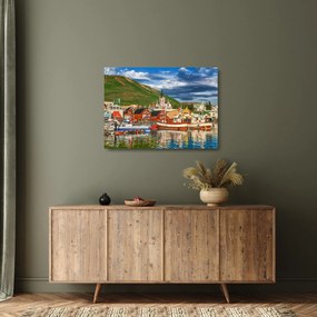 Üveg kép - Húsavík (70x50 cm)