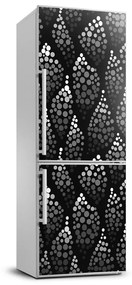 Hűtő matrica Fekete-fehér pontok FridgeStick-70x190-f-108889410