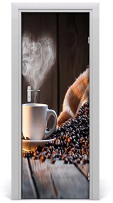 Ajtó tapéta csésze kávé 85x205 cm