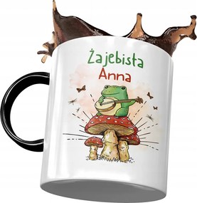 Fekete Bögre Anna Feleség Barátnő Ajándék Nyomtatott Fotóval