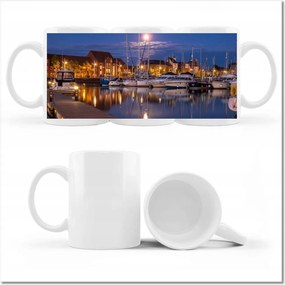 Fényképes bögre Éjszakai kikötő