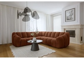 Terrakotta színű sarokkanapé Shell – Miuform