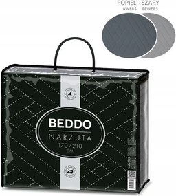 Kétoldalas ágytakaró Velvet 170x210 Szürke Hamu