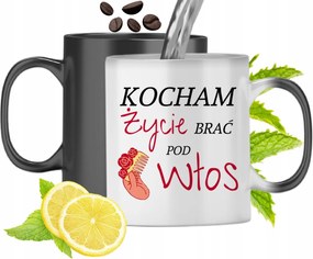 Mágikus Bögre Fodrásznak Színváltós, fényképes nyomattal