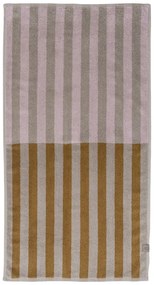 Barna-bézs organikus pamut fürdőlepedő 70x133 cm Disorder – Mette Ditmer Denmark