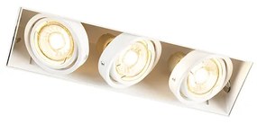 Beépített reflektor fehér forgatható és dönthető keret nélküli 3-lámpás - Oneon