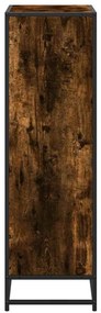 Könyves szekrény füstölt tölgy 65,5x33x107,5 cm Gépelt fa
