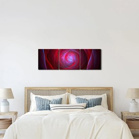 Absztrakt szemek képe (órával) (90x30 cm)