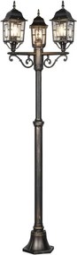 TRIO 405960328 VOLTURNO Kandeláber Rozsdás E27 IP44