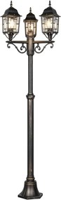 Trio VOLTURNO 405960328 Utcai lámpa 3x60w/e27 ip23