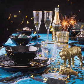 GOLDEN TWENTIES vizes pohár arany szegéllyel 300 ml