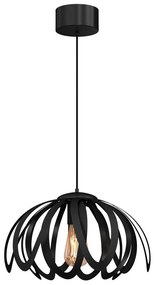 Csillár zsinóron ORCHID 1xE27/60W/230V fekete