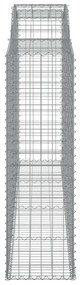 8 db íves horganyzott vas gabion kosár 300x50x160/180 cm