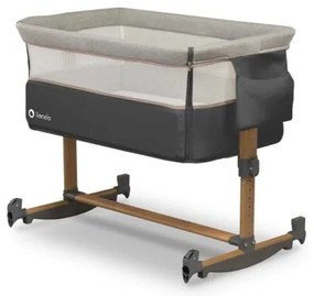 Lionelo - Bölcső 3in1 LEONIE szürke/fekete