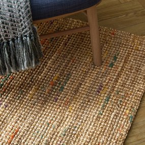 Natúr színű kézi szövésű juta szőnyeg 160x230 cm Jute Boucle Multi – Flair Rugs