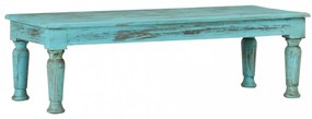 tömör újrahasznosított fa dohányzóasztal 110 x 50 x 34 cm