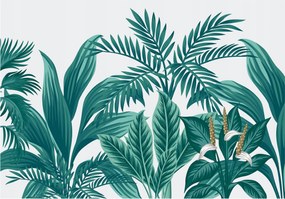 Fotótapéta Zöld Levelekkel Hálószobába 254x184