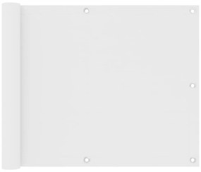 fehér oxford-szövet erkélyparaván 75 x 400 cm