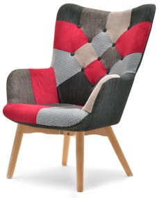 Fotel Nutri (patchwork + fekete). 1110348