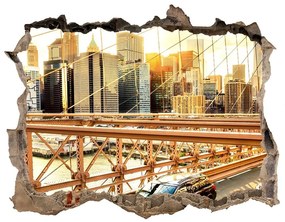 3d-s lyuk vizuális effektusok matrica Brooklyn híd nd-k-80633188
