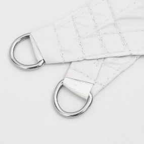 Fehér négyzet alakú oxford-szövet napvitorla 4 x 4 m