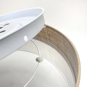 LED mennyezeti lámpa SIRJA BOHO LED/36W/230V Ø 45 cm bézs/fehér