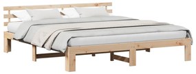 Fenyőfa ágykeret Természetes Tömör fenyőfa 200 x 200 cm Tartós