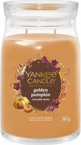 Golden Pumpkin Yankee Candle Signature nagy illatgyertya 2 kanóc