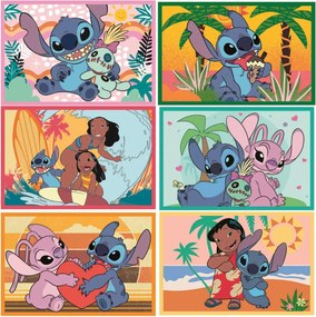 Disney Lilo és Stitch, A csillagkutya Smile mesekocka 6 db-os Clementoni