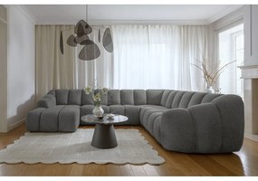 Szürke sarokkanapé (jobb oldali-U alakú) Shell – Miuform