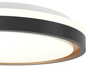 Eglo 300684-LED RGBW Dimmelhető mennyezeti lámpatest MALERAMARA-Z LED/14W/230V fekete/arany+távirányító