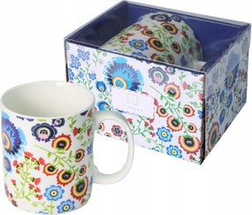 Livello Porcelán bögre Jumbo 670 ml teás kávéhoz nagy folk art