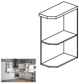 Alsó konyhai polc D25PZ Provence (fehér) (P). 1015155