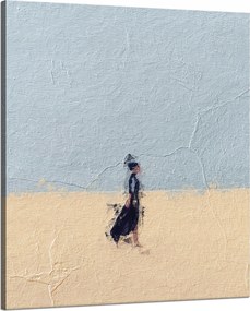 Vászonkép Absztrakt Nő a homokban Művészet 80x100 cm