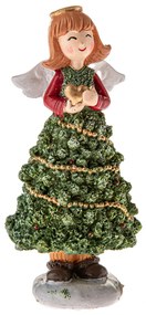 Karácsonyi angyal 12,5 cm, polirezín