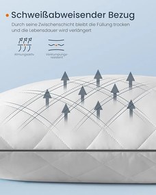 Párnaszett 2 darabos, megfordítható, 80 × 80 cm