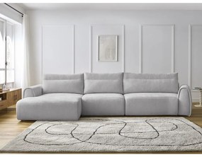 Világosszürke sarokkanapé Aden – Bobochic Paris