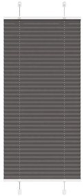 pliszírozott redőny fekete 55x150 cm szövetszélesség 54,4 cm